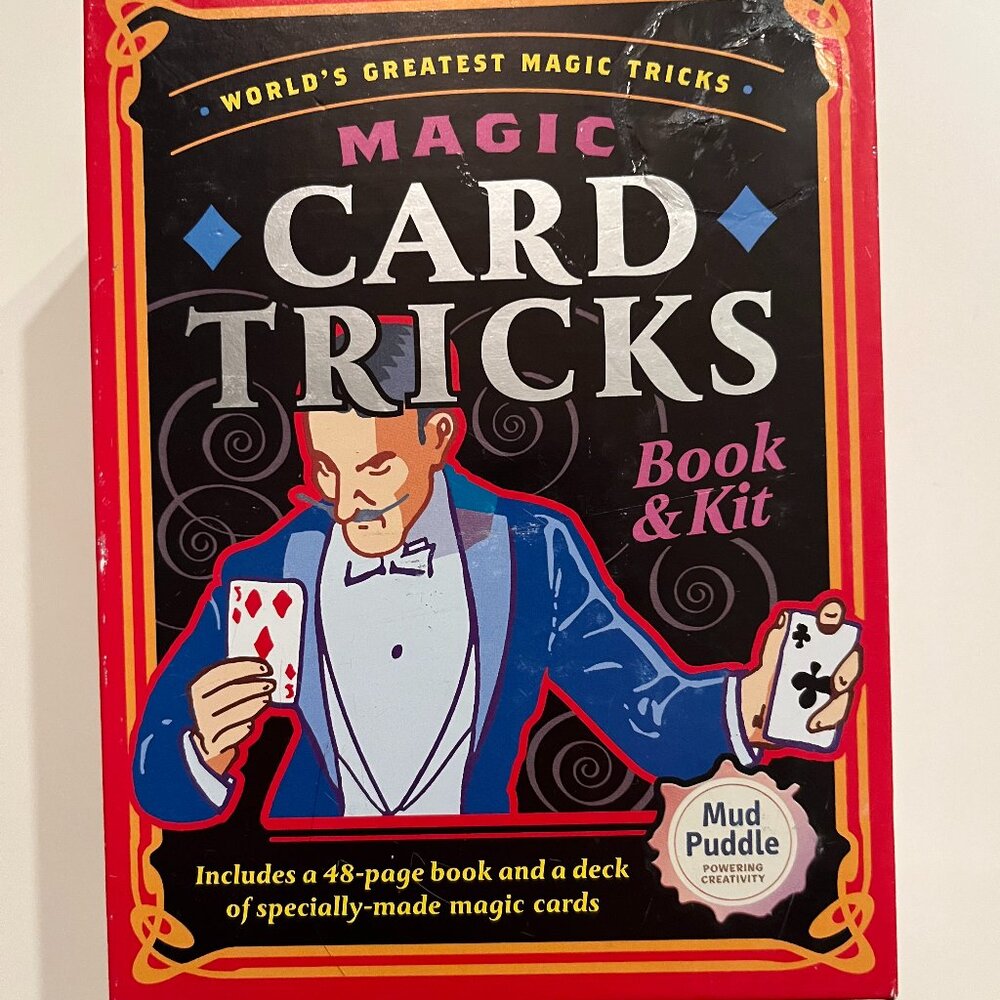Magic Card‎ Tricks Set  Book and Specialty Card Deck Ages 14 Plus (New) (k/x)